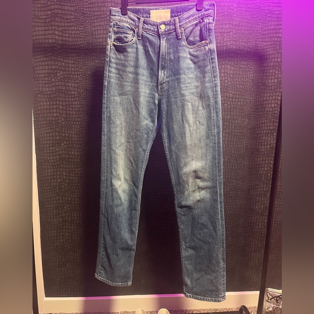 MOTHER Rider Skimp High Waist Straight Leg Jean